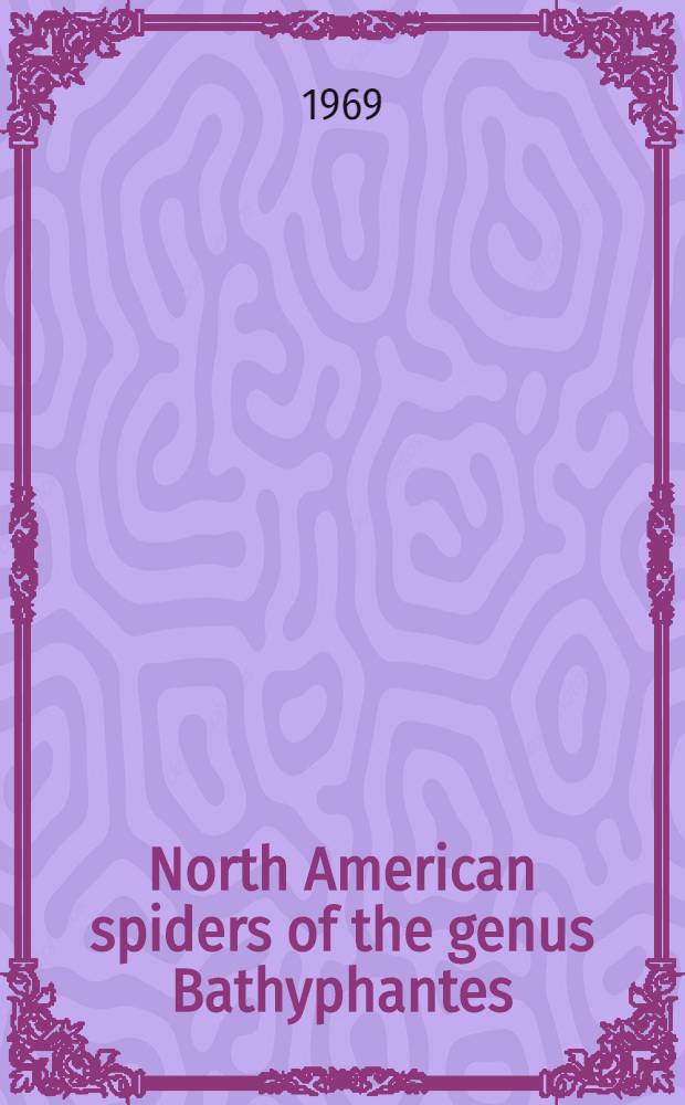 North American spiders of the genus Bathyphantes (Araneae, Linyphiidae)