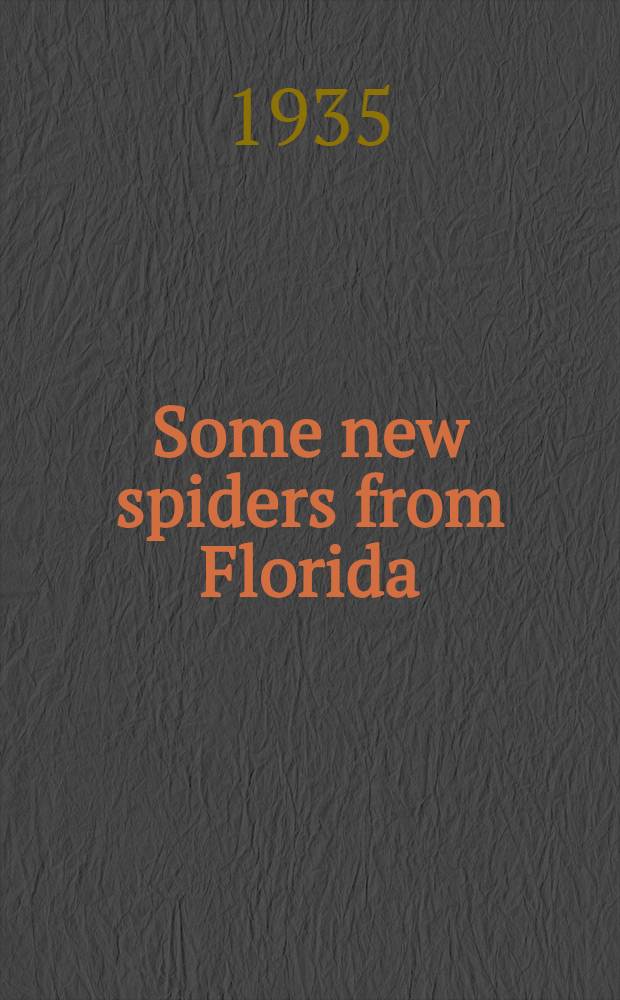 Some new spiders from Florida