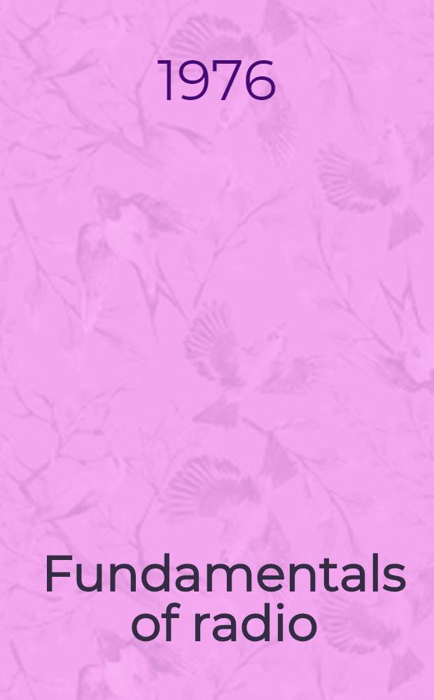 Fundamentals of radio
