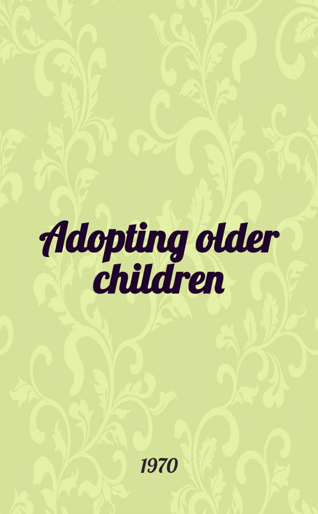 Adopting older children