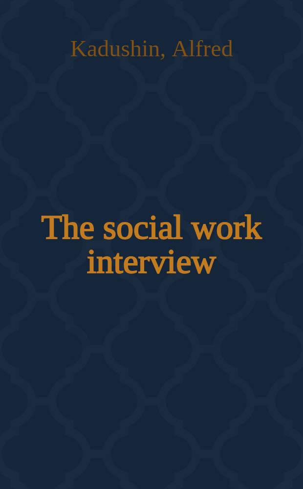 The social work interview