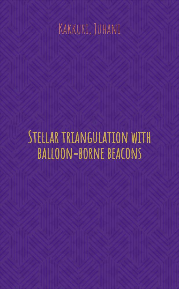 Stellar triangulation with balloon-borne beacons
