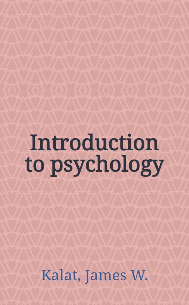 Introduction to psychology