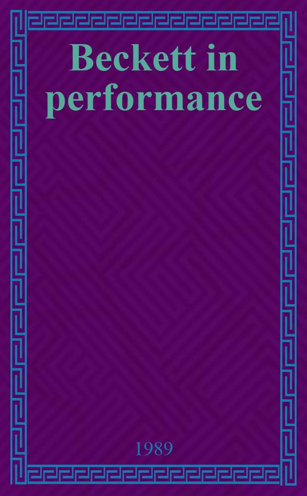 Beckett in performance