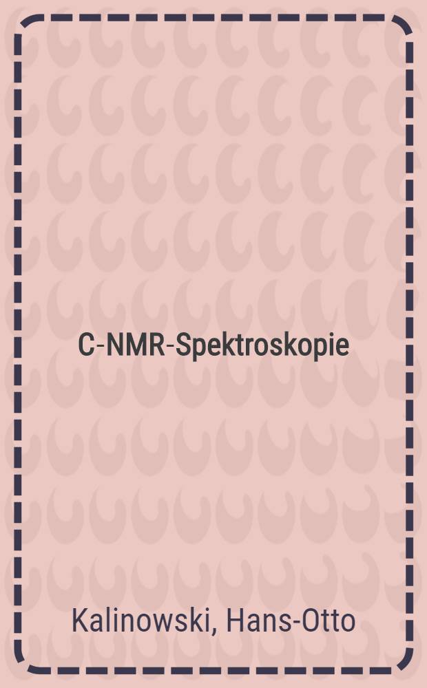 ¹³C-NMR-Spektroskopie