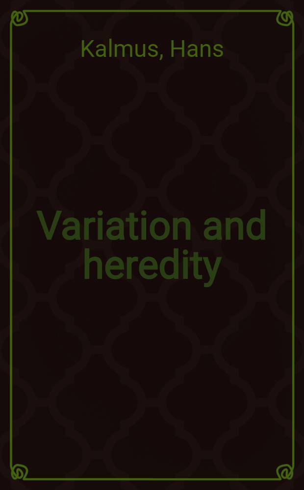 Variation and heredity