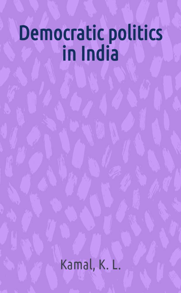 Democratic politics in India