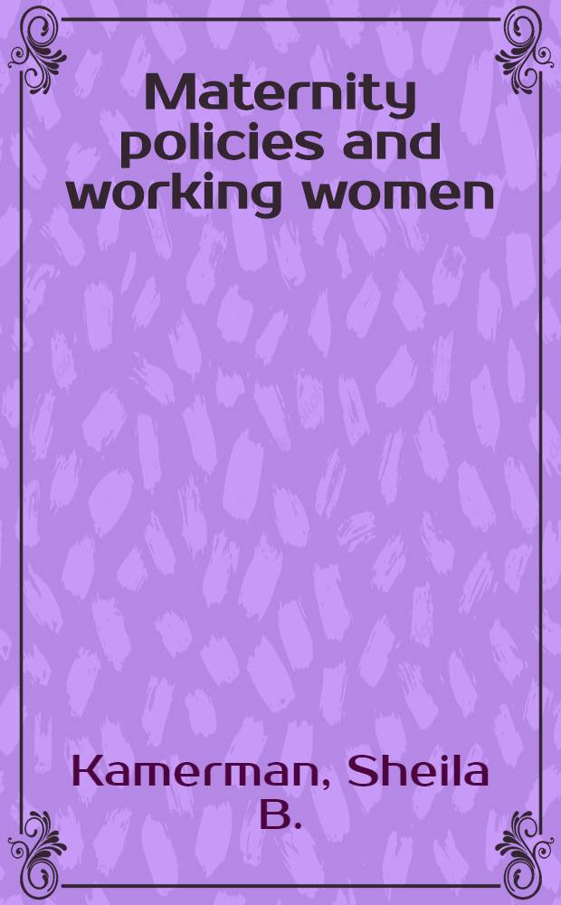 Maternity policies and working women