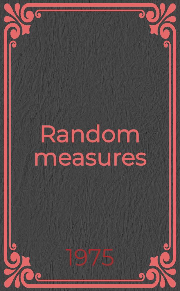 Random measures
