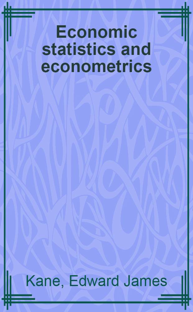 Economic statistics and econometrics : An introduction to quantitative economics
