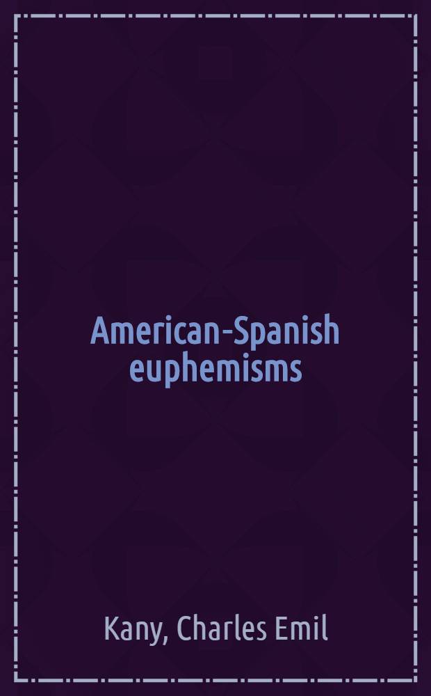 American-Spanish euphemisms