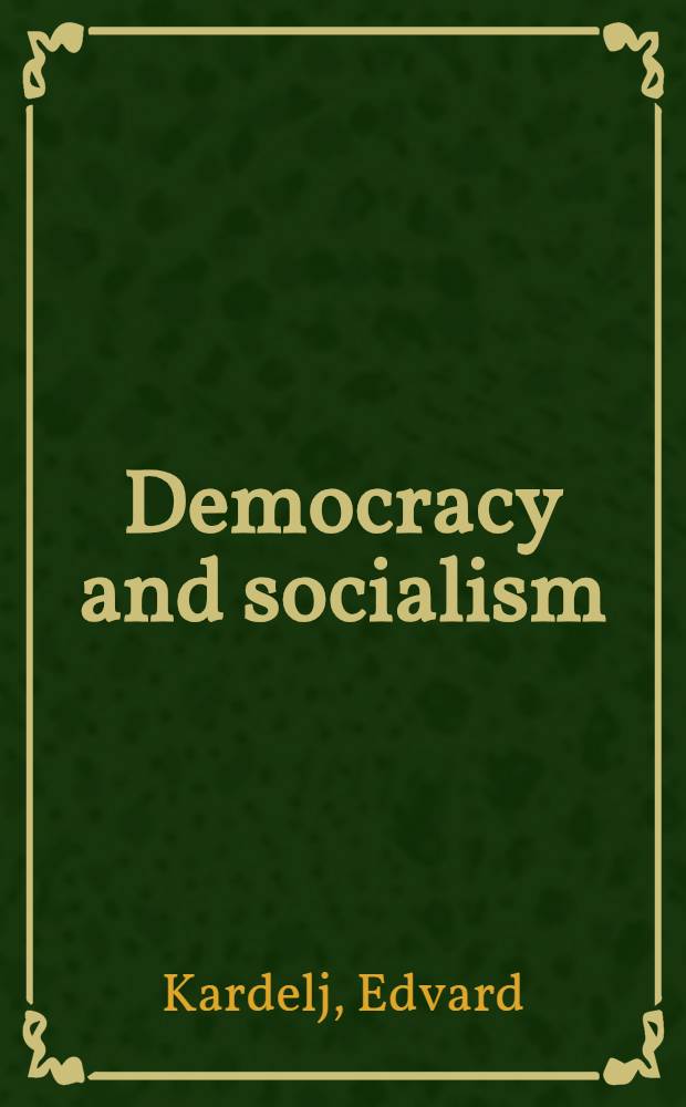 Democracy and socialism