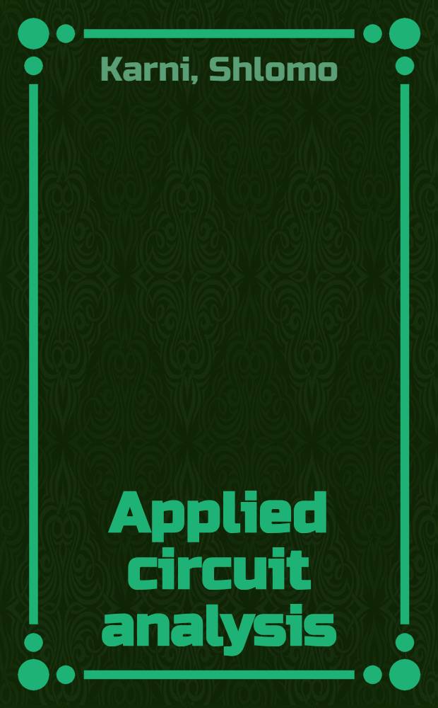 Applied circuit analysis
