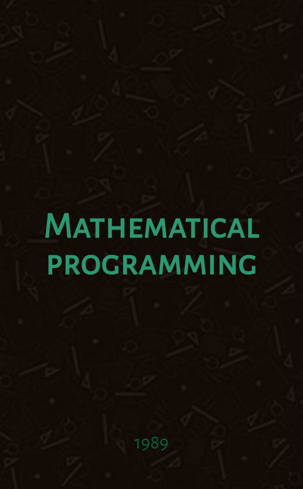 Mathematical programming