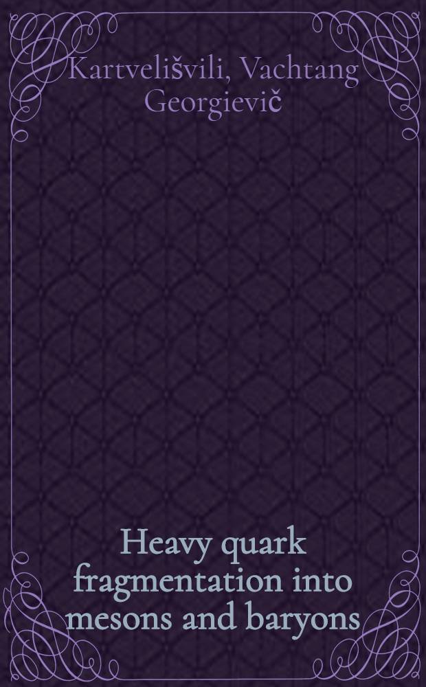 Heavy quark fragmentation into mesons and baryons