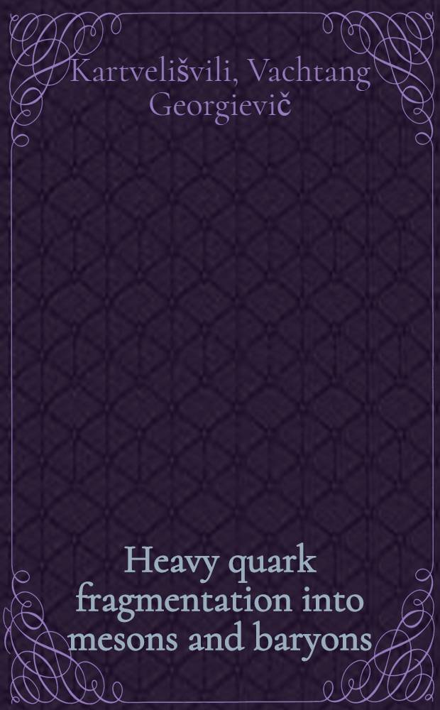 Heavy quark fragmentation into mesons and baryons