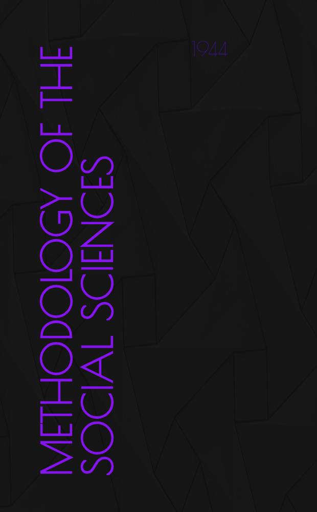Methodology of the social sciences