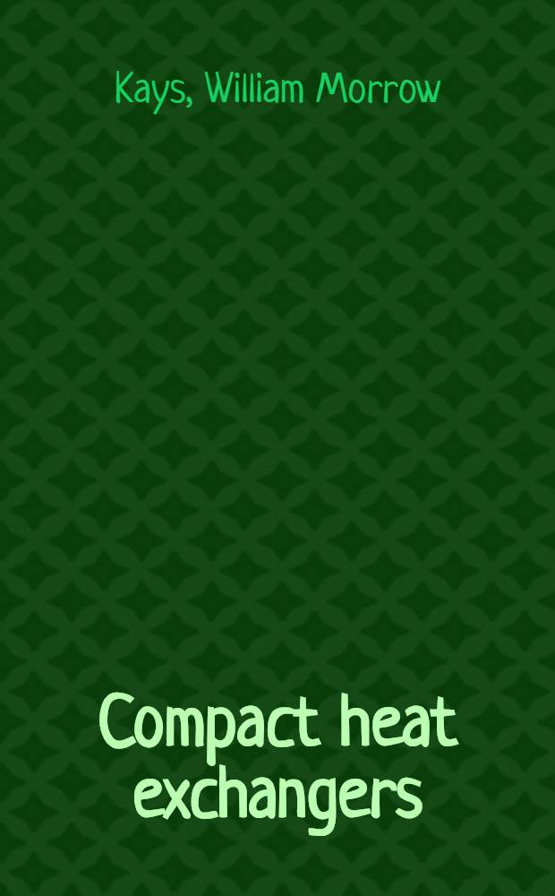 Compact heat exchangers