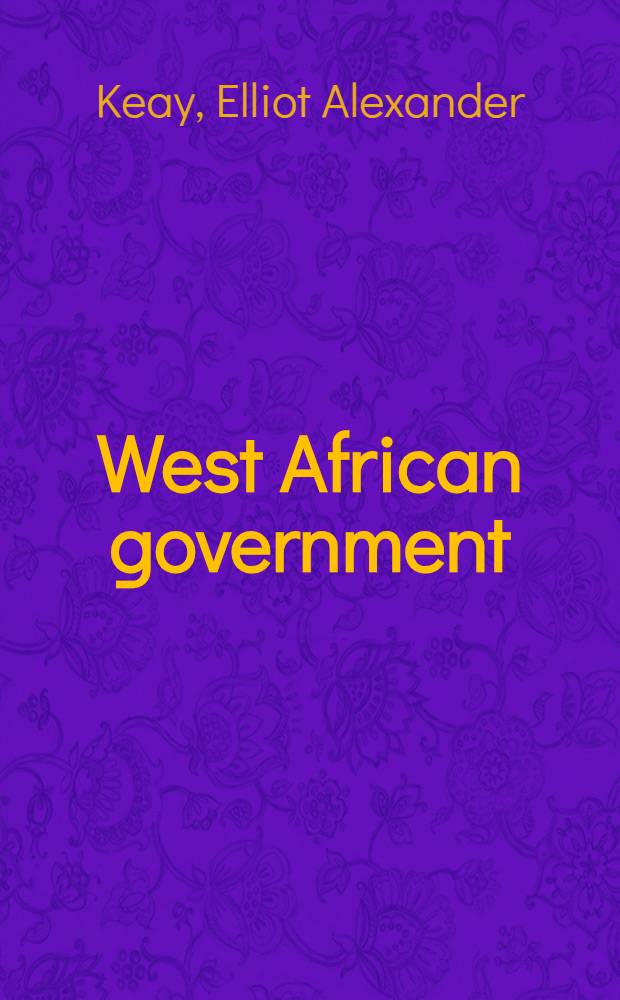 West African government : For Nigerian students