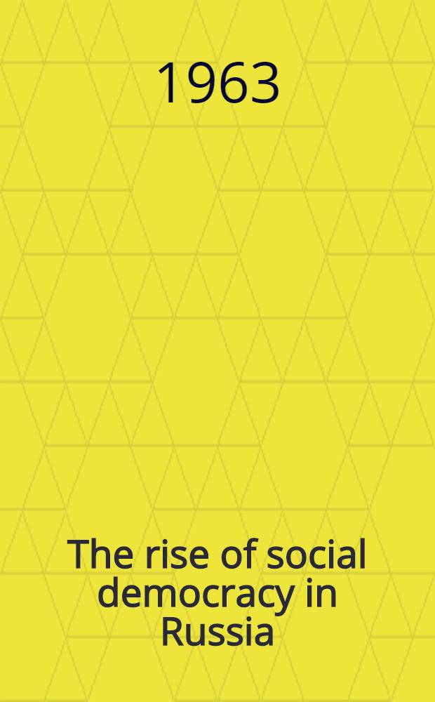 The rise of social democracy in Russia