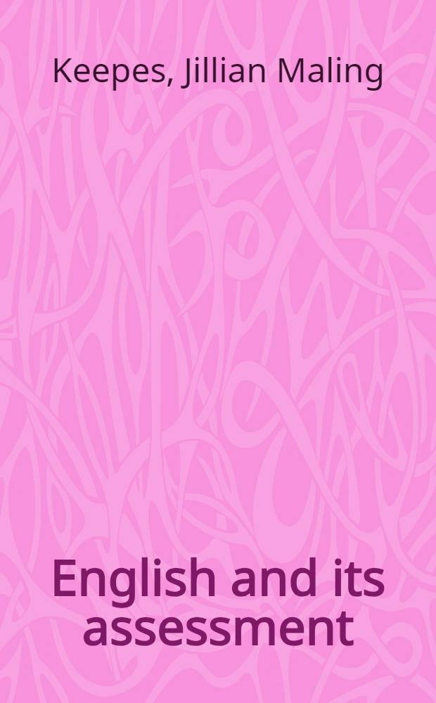English and its assessment