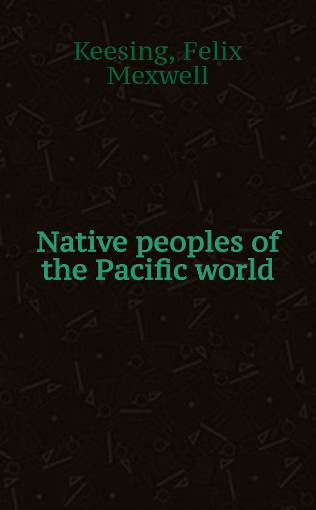 Native peoples of the Pacific world