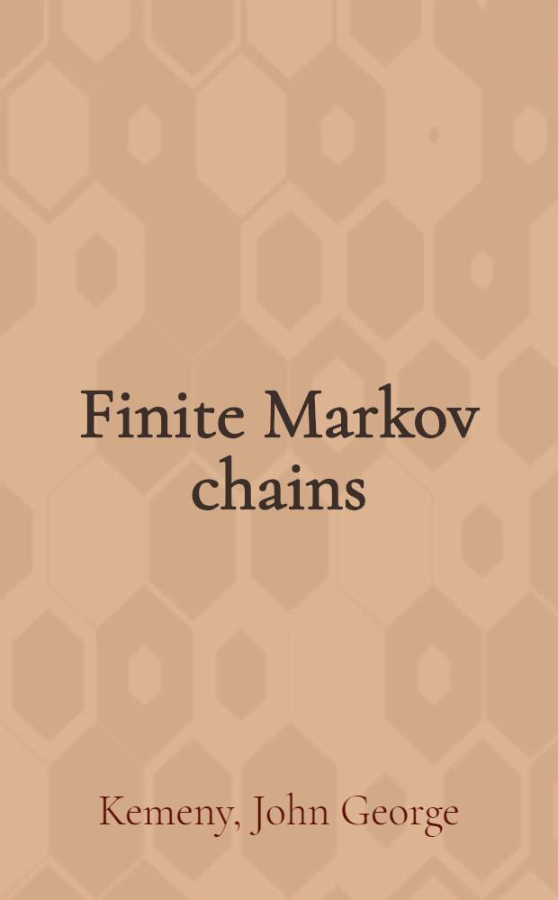 Finite Markov chains