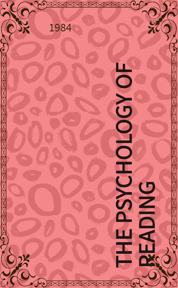 The psychology of reading