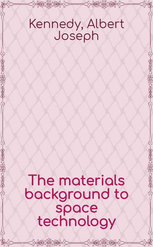 The materials background to space technology