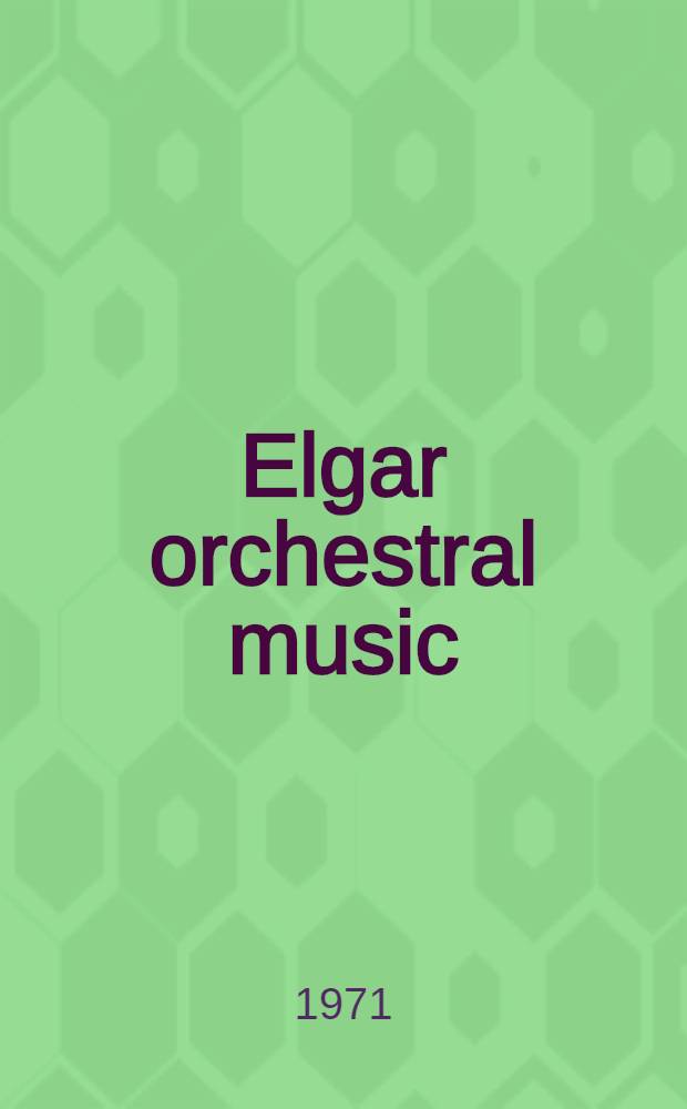 Elgar orchestral music