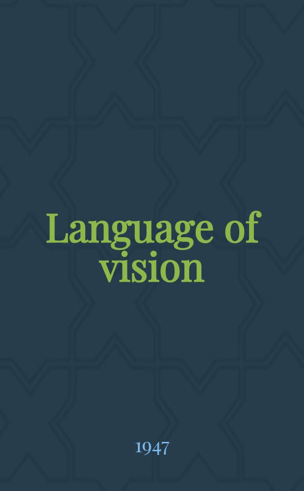 Language of vision