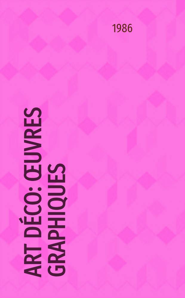 Art déco : Œuvres graphiques