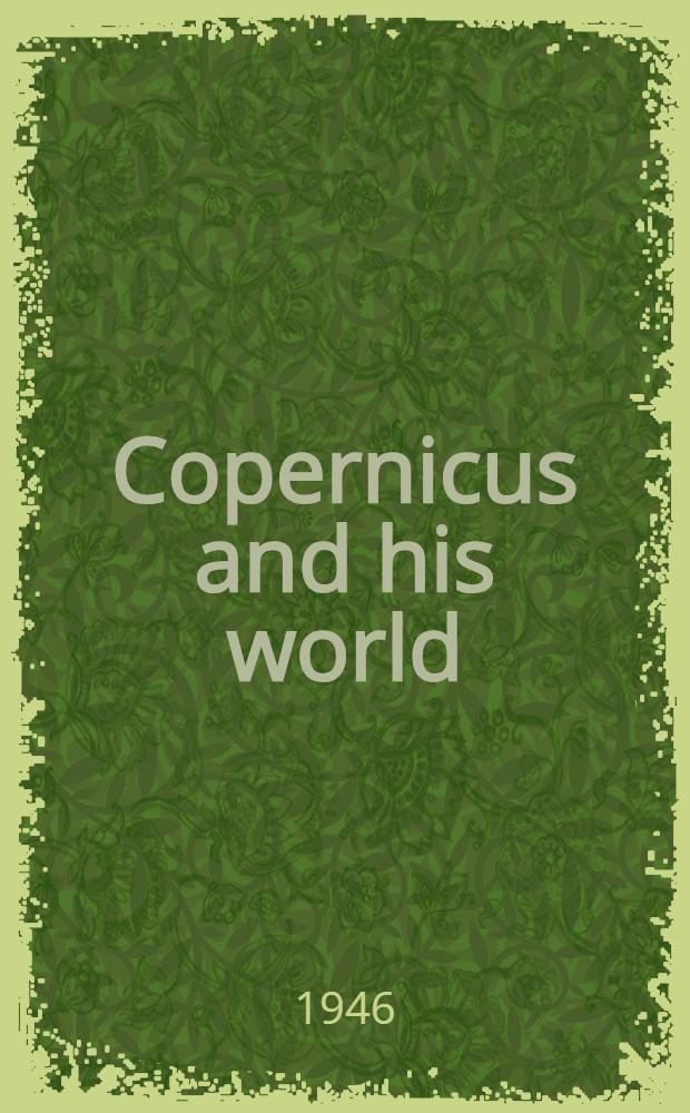 Copernicus and his world