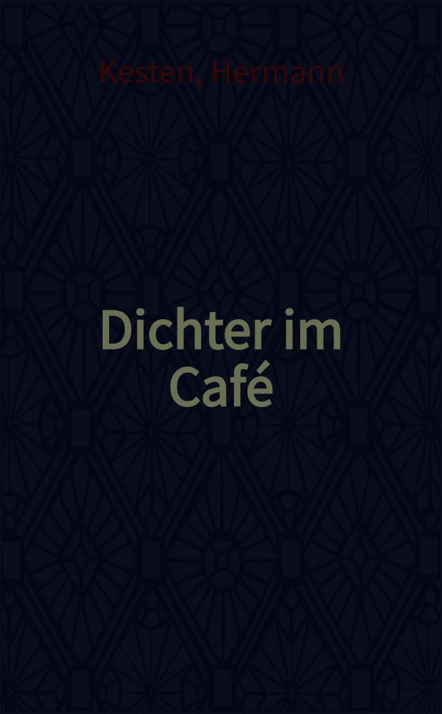 Dichter im Café