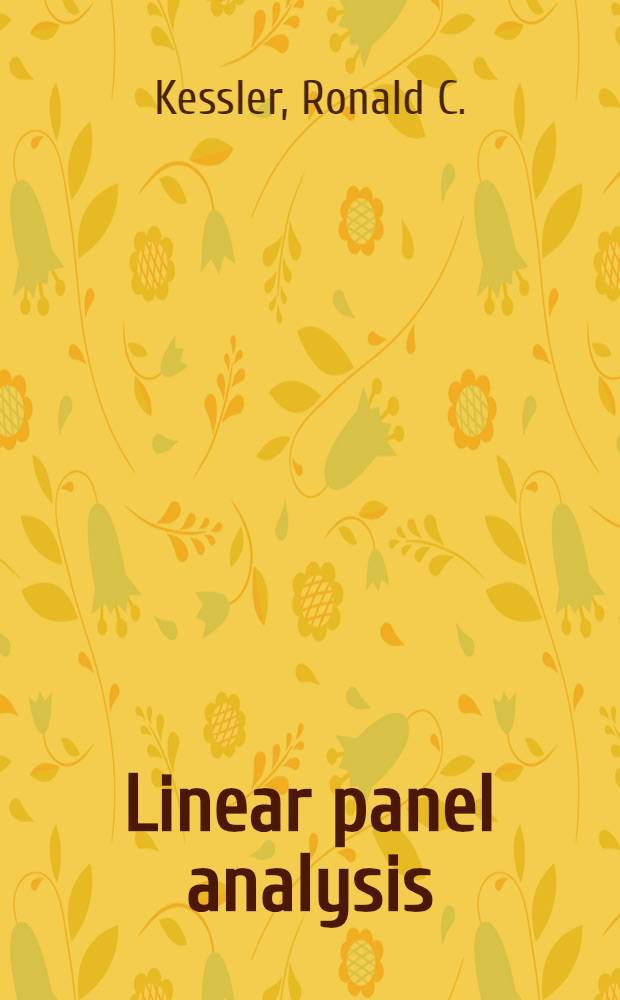 Linear panel analysis : Models of quantitative change