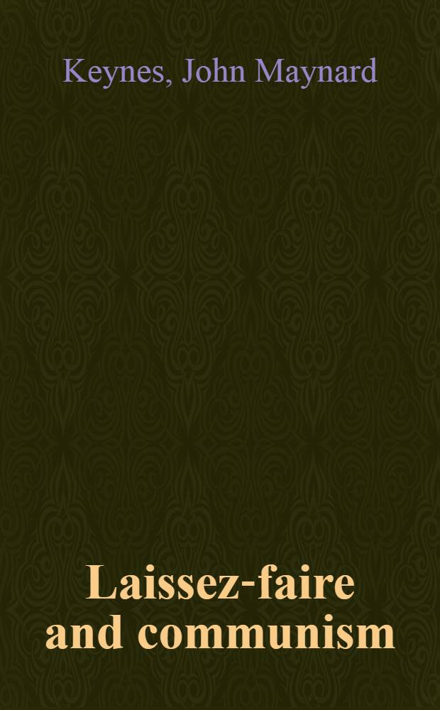 Laissez-faire and communism