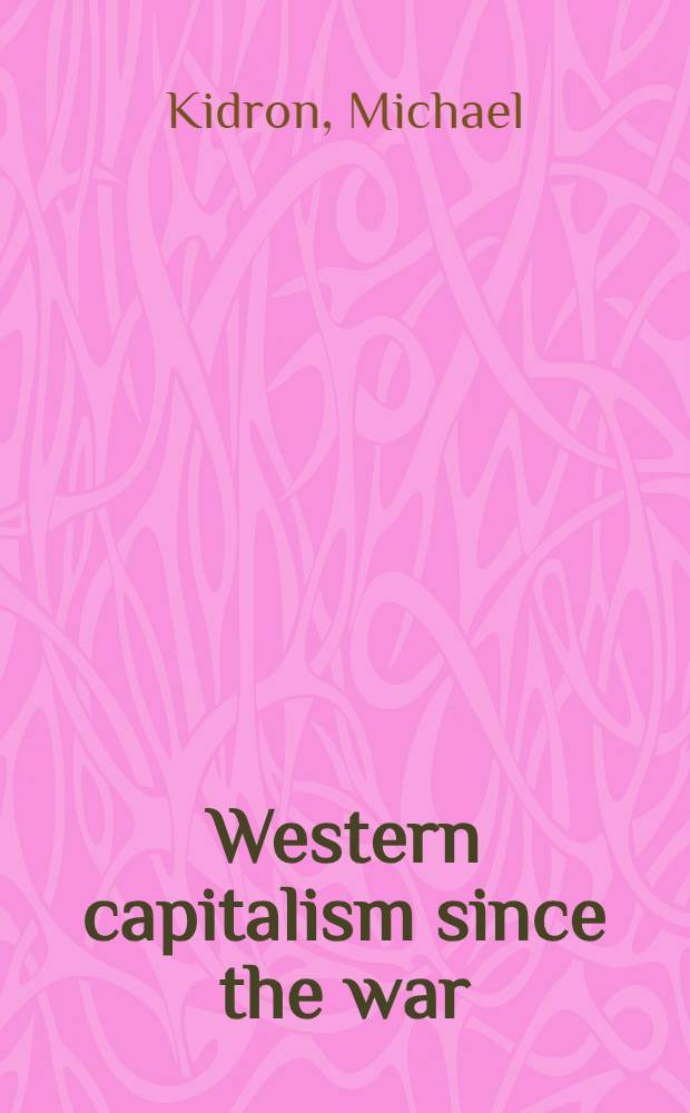 Western capitalism since the war