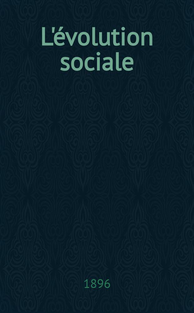 L'évolution sociale