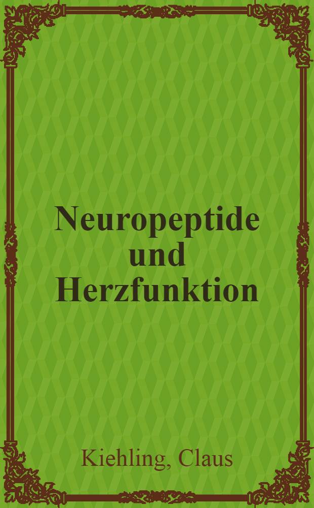 Neuropeptide und Herzfunktion : Unters. am octopus vulgaris : Diss