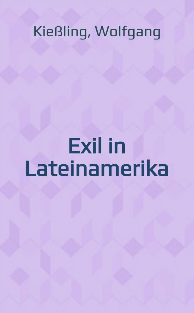 Exil in Lateinamerika
