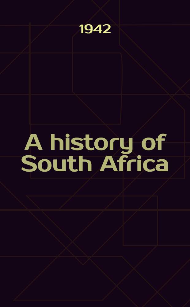 A history of South Africa : Social & economic