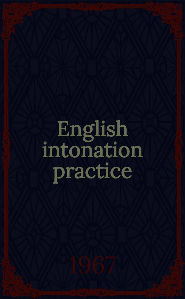 English intonation practice