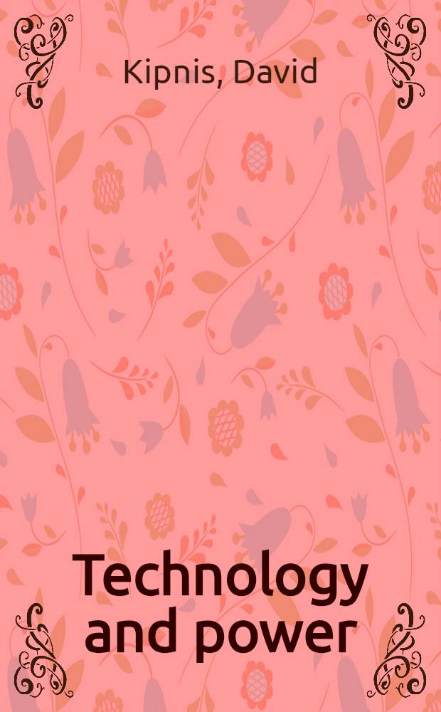 Technology and power