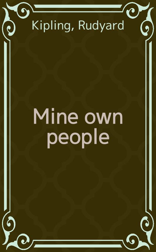 Mine own people