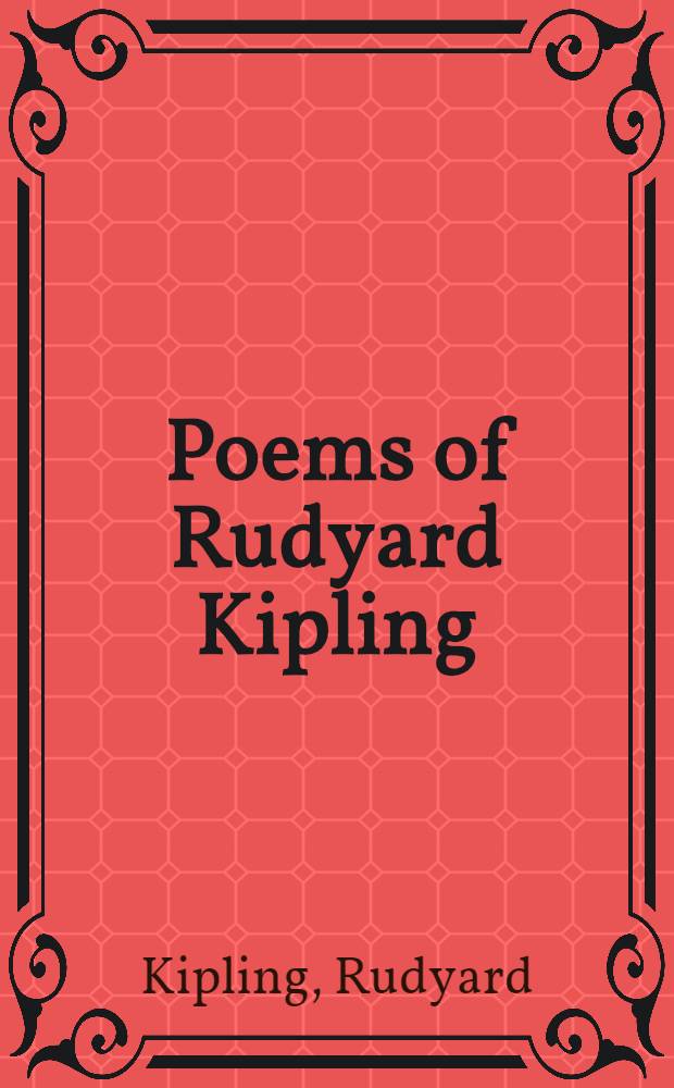 Poems of Rudyard Kipling