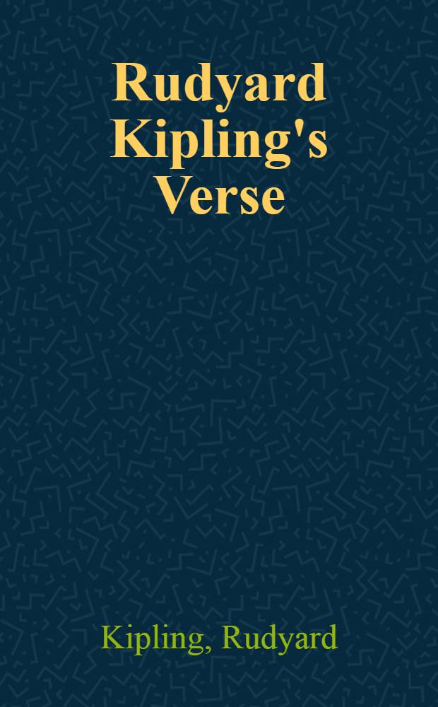 Rudyard Kipling's Verse