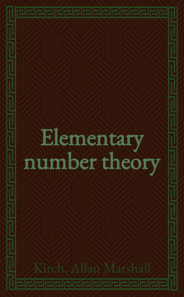 Elementary number theory: a computer approach
