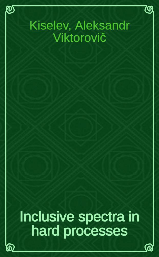 Inclusive spectra in hard processes