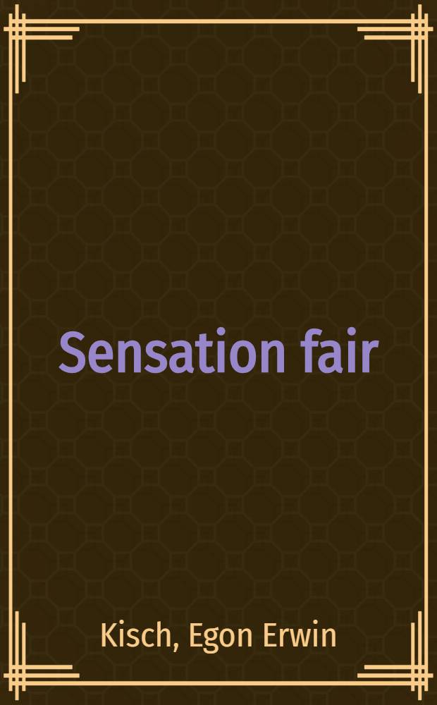 Sensation fair