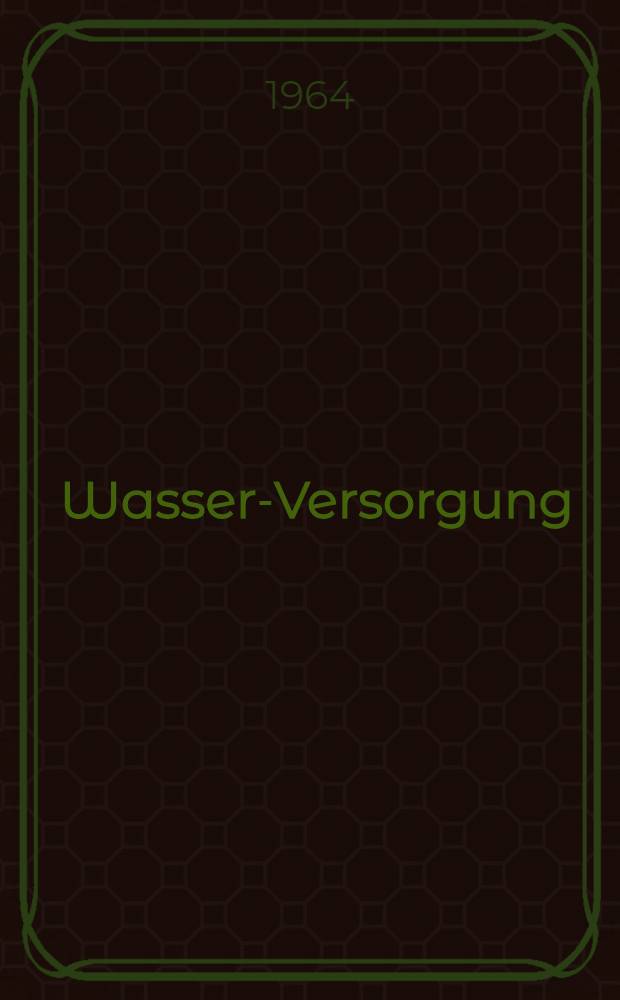 Wasser-Versorgung